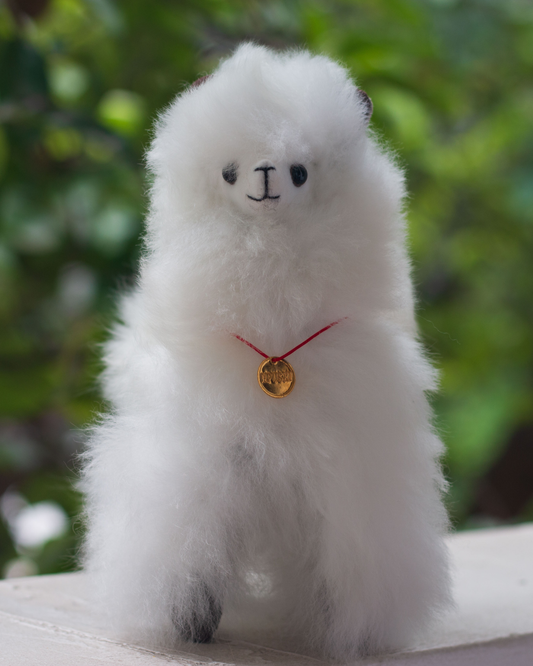 Alpaca baby color blanco