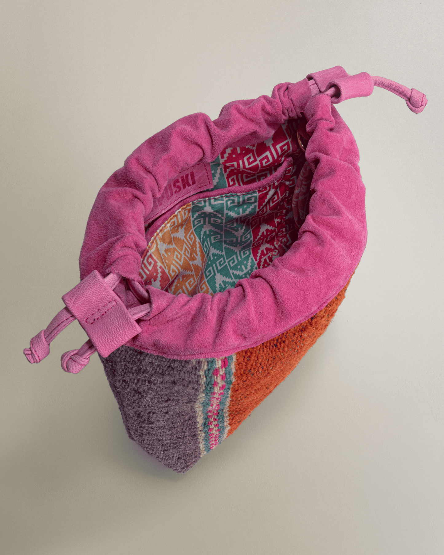 Bolso Puriy rosa y naranja