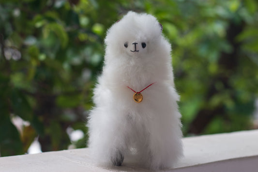 Alpaca baby color blanco