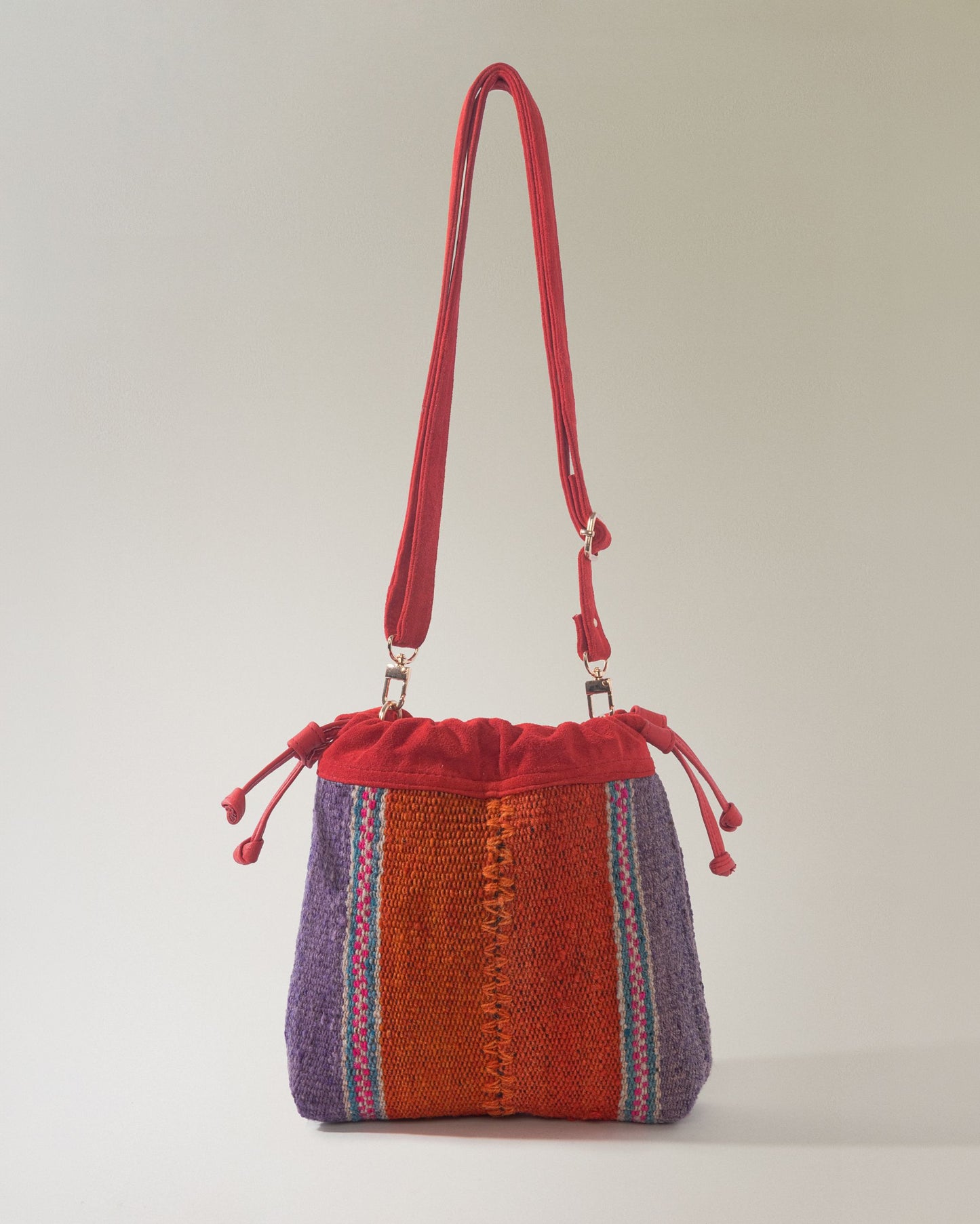 Bolso Puriy Rojizo y Naranja